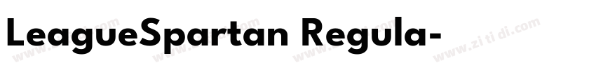 LeagueSpartan Regula字体转换